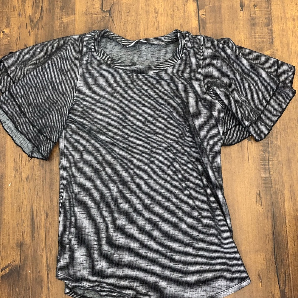 Ribbed Ruffle Top - Picture 2 of 3